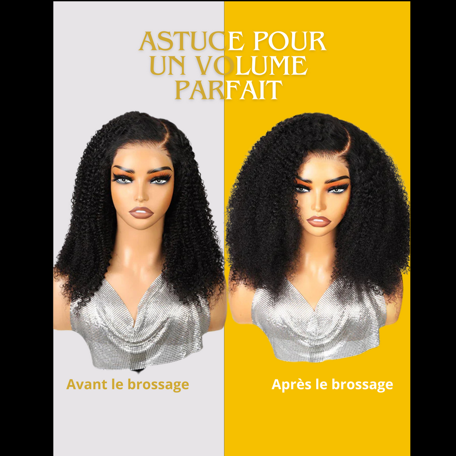 Perruque Bouclée  Curly 13x4 Lace Wig – 100% Cheveux Remy Naturels