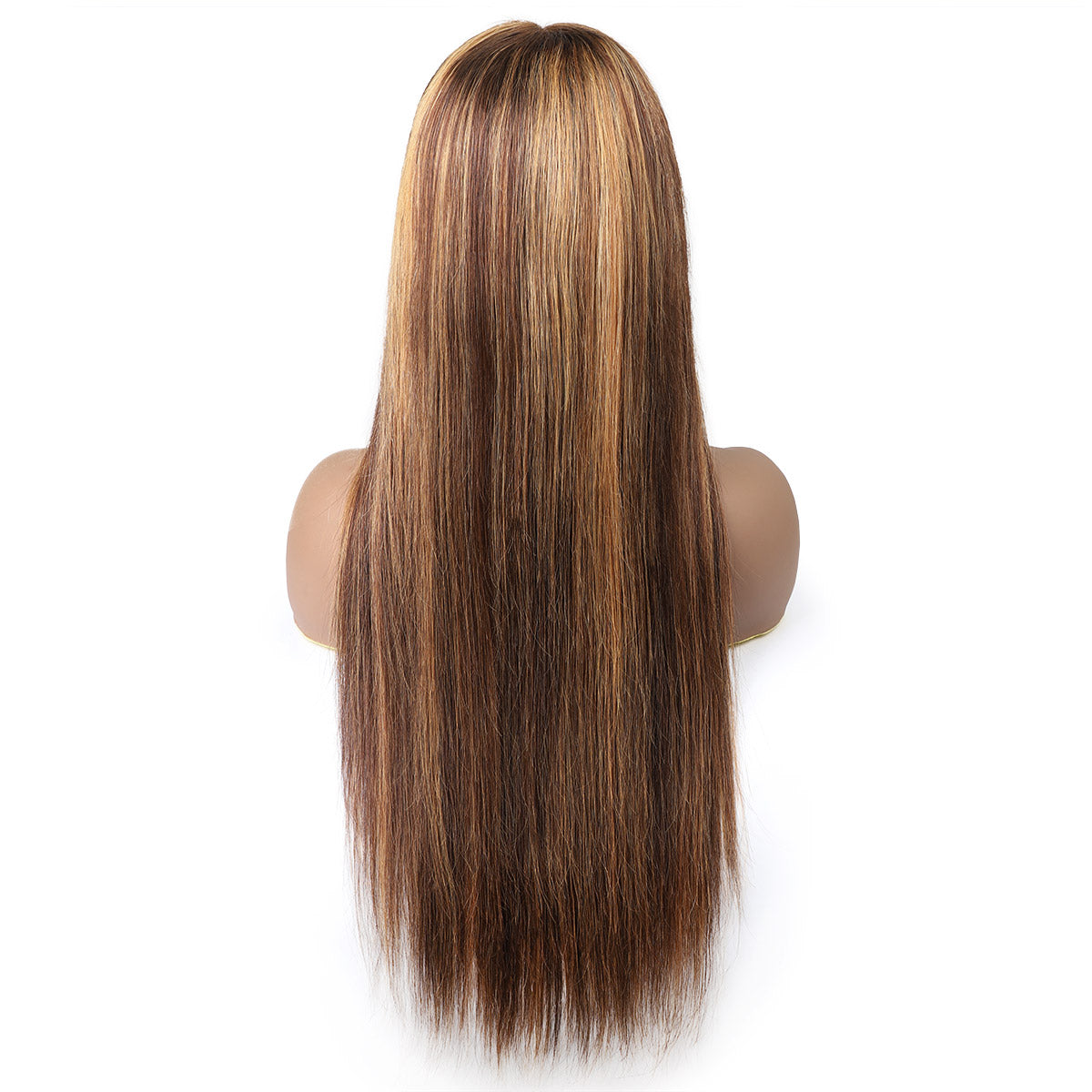 Smooth Wig - 13x4 Wig Lace - 100% τρίχες Remy Natural - P4/27 Blond Honey/Straight