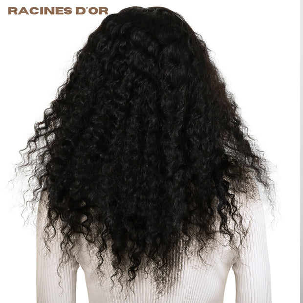 Wellenperiere (tiefe Welle) ohne Kleber # Spitze 13x4 & 100% natürliches Remy -Haar & natürliche Farbe