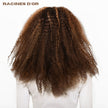Curly Perücke (versauter Curly) # 5x5 & 100% Natural Remy Hair & Color P4/27 Blonde Honig