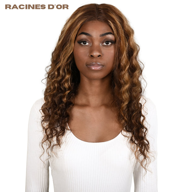 Wry Perücke (lose tief) ohne Kleber # Spitze 13*4 & 100% natürliches Remy Hair & Farbfarbe P4/27 Blonde Honig