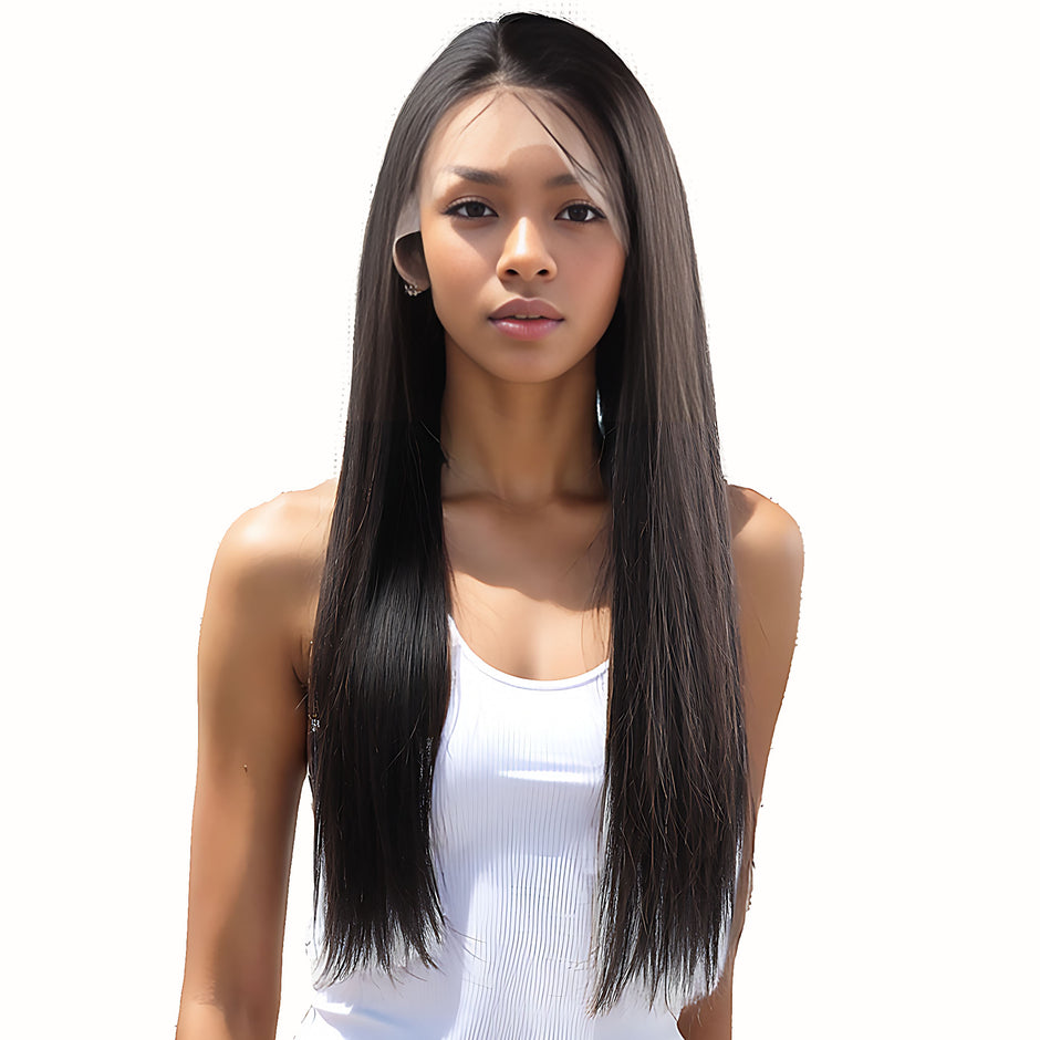 Perruque Lisse  - 13x4  Lace Wig  - 100% Cheveux Remy Naturels*